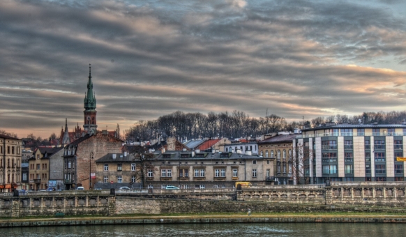 Widok na Podgórze, HDR.